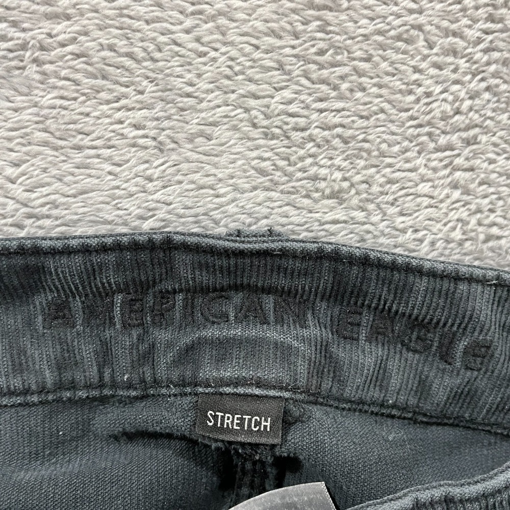 American Eagle Corduroy Pants Womens 4 Short Super High Rise Flare Cowgirl Y2k - Picture 3 of 9
